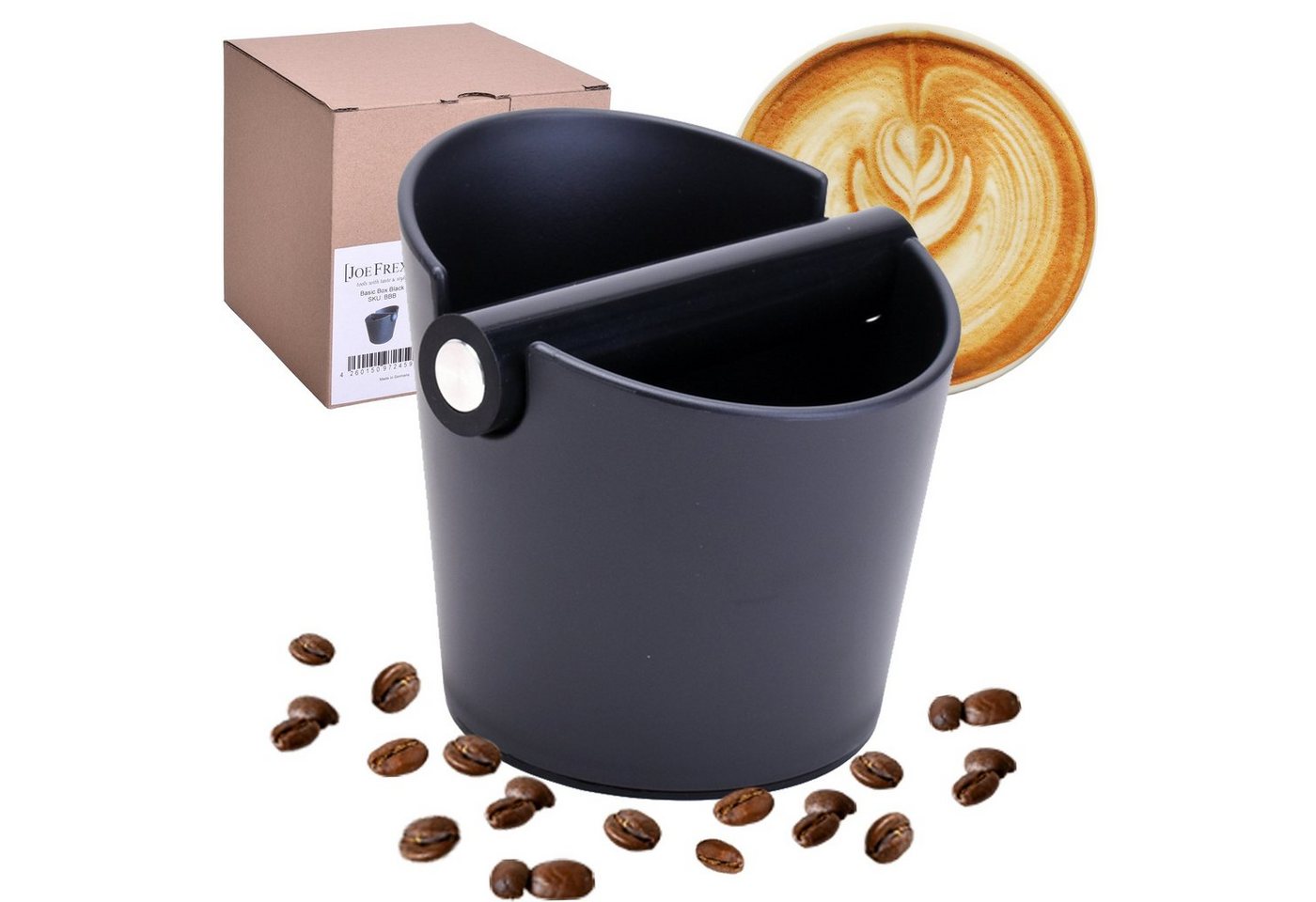 JOEFREX Kaffeeservice Abklopfbehälter für Siebträger Espresso Knockbox für Kaffeesatz, Abklopfbehälter für Siebträger, Espresso Knockbox für Kaffeesatz von JOEFREX