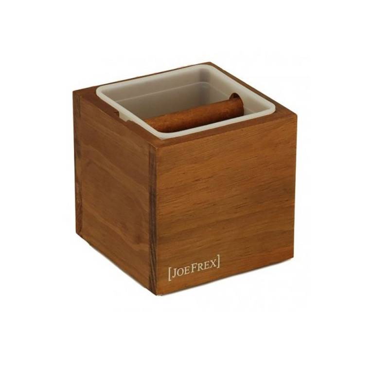JOEFREX Tamperstation JOE FREX Abschlagbehälter aus Holz Braun von JOEFREX