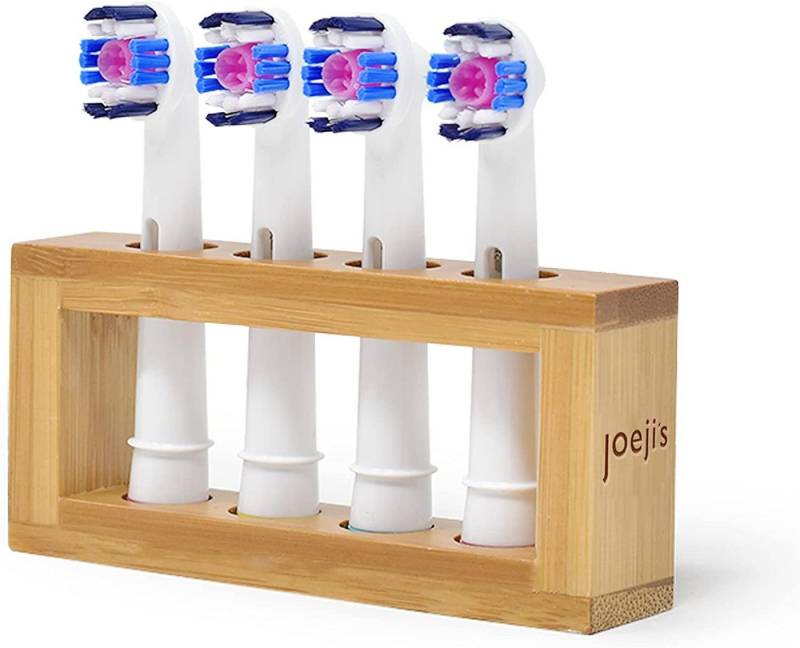 JOEJI’S KITCHEN Zahnbürstenhalter Eckiger Zahnputzbecherhalter ohne Bohren Zahnbürstenhalter Holz von JOEJI’S KITCHEN