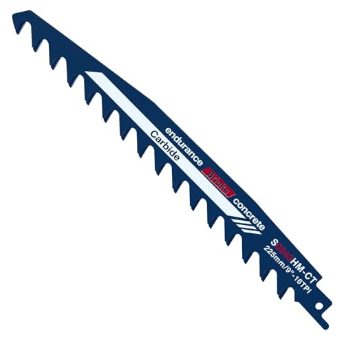 Säbelsägeblätter, Sägeblätter Säbelsäge, Säbelsägeblatt Hartmetall, Säbelsägeblatt stein, Zubehör Säbelsäge für Porenbeton, Holz, Metall, Ziegel, Kompatibel mit Einhell, Bosch, Makita, Dewalt, 225mm Säbelsägeblätter, Sägeblätter Säbelsäge, Säbelsägeblatt Hartmetall, Säbelsägeblatt stein, Zubehör Säbelsäge für Porenbeton, Holz, Metall, Ziegel, Kompatibel mit Einhell, Bosch, Makita, Dewalt, 225mm von JOEJONI