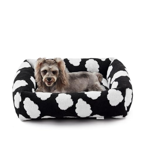 JOEJOY Hundebett für kleine Hunde und Katzen, rechteckig, waschbar, kleines Hundebett mit abnehmbarem Reißverschlussbezug, niedlich, weich, beruhigend, orthopädisch, Haustier-Welpenbett mit JOEJOY Hundebett für kleine Hunde und Katzen, rechteckig, waschbar, kleines Hundebett mit abnehmbarem Reißverschlussbezug, niedlich, weich, beruhigend, orthopädisch, Haustier-Welpenbett mit von JOEJOY