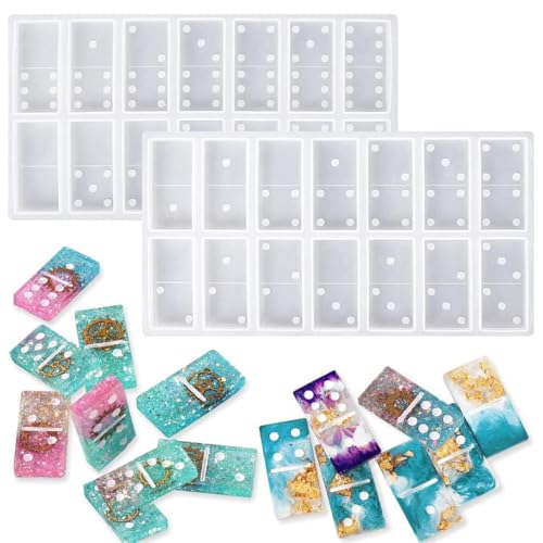 JOERRES Domino-/Domino-/Epoxidharz-Formen, Silikon-Domino-Spielformen, DIY-Silikon-Formen für personalisierte Dominosteine. von JOERRES