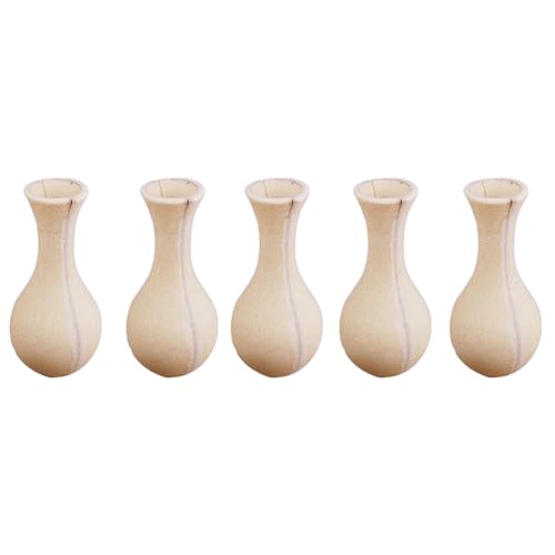 JOFUUM DIY-Blumenvase zum Zeichnen und Basteln für Kinder, 5 Stück Unvollendete Vase, Blumenvase Aus, Handgefertigte Blumenvase, DIY-Malspielzeug von JOFUUM