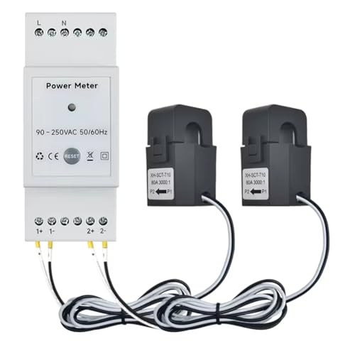 JOFUUM Tuya Smart WiFi Energiezähler Bidirektionale 2-K-DIN-Schiene mit 80A CT App Monitor Export und Import Leistung AC110V/240V JOFUUM Tuya Smart WiFi Energiezähler Bidirektionale 2-K-DIN-Schiene mit 80A CT App Monitor Export und Import Leistung AC110V/240V von JOFUUM