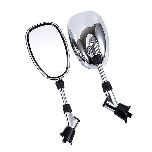 Seitenspiegel 10mm Motorrad Rückspiegel Seite Spiegel Für Y&AMAHA FZ6 MT-03 Für VMAX12 VMX12 VMX17 Für V-MAX BT1100 XJR400 XJR1200 XJR1300 von JOFWXAQE