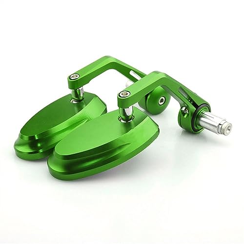 Seitenspiegel 7/8 "22 MM Volle Motorrad Lenker Bar End Rearview Rückansicht Seiten Spiegel Blau Konvexen Glas Für Y&AMAHA MT07 MT09(Green) von JOFWXAQE