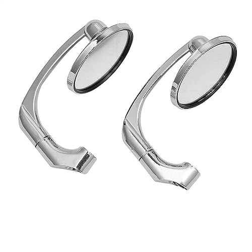 Seitenspiegel 8/10mm Rückspiegel Motorradspiegel Schrauben Motorrad Für Cafe Racer(Silver) von JOFWXAQE