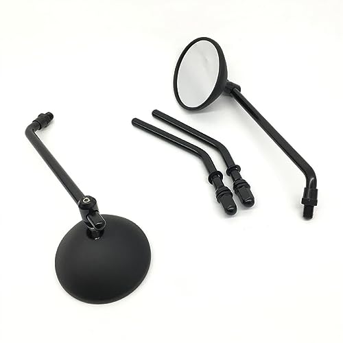 Seitenspiegel 8mm 10mm Motorcycle Back View Mirror Round Shape Rearview Side Mirrors For Y&AMAHA MT-07 MT-09 MT-10 FZ1 FZ8 For X&max For NMAX(Black) von JOFWXAQE