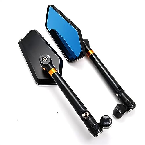 Seitenspiegel 8mm 10mm Motorrad Rückspiegel Für Y&AMAHA FZ1 F&azer FZ6 FZ6R FZ8 XJ6 MT-07 MT-09 X&max MT-07 MT-09(Black) von JOFWXAQE