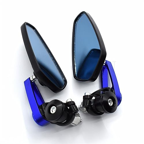 Seitenspiegel Für 7/8 "" 22mm Lenker Motorrad Bar End Spiegel Motorrad Spiegel Für Y&AMAHA MT07 FZ07 MT-07 FZ-07(Blue) von JOFWXAQE