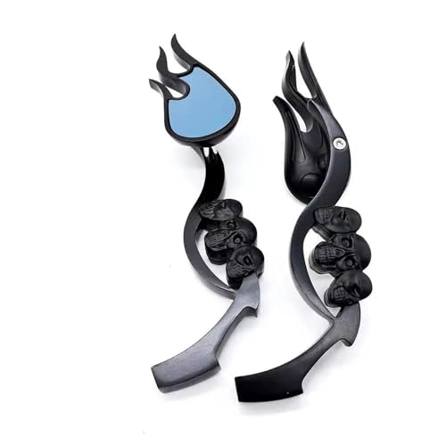 Seitenspiegel Für H&arley Für Dyna Für Softail Für Sportster Für Road King Motorrad Rückspiegel Umkehr Rückansicht Seiten Spiegel(A1) von JOFWXAQE