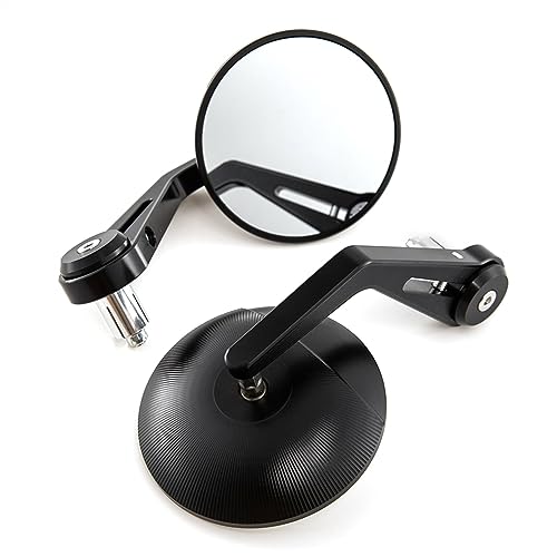 Seitenspiegel Motorrad Bar End Spiegel Rückansicht Spiegel Für 7/8 "22mm Für Für N&INJA 400 Z650 Z750 Z800 Z900(Black) von JOFWXAQE
