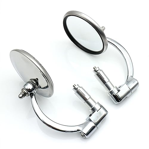Seitenspiegel Motorrad Für 7/8 "22 MM Seite Rückspiegel Bar End Für C&ruiser Für Bobber Für Chopper von JOFWXAQE