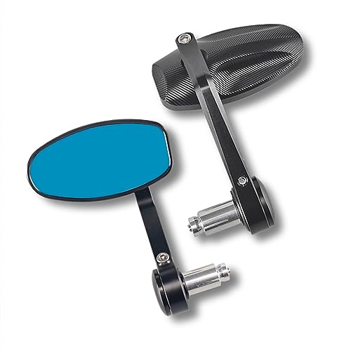 Seitenspiegel Motorrad Lenker Rückspiegel Bar End Spiegel 7/8 "Griff Für S&uzuki Für Für Roller Für A&PRILIA Für Y&AMAHA(2) von JOFWXAQE
