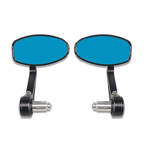 Seitenspiegel Motorrad Lenker Rückspiegel Bar End Spiegel 7/8 "Griff Für S&uzuki Für Für Roller Für A&PRILIA Für Y&AMAHA(Talla �nica) von JOFWXAQE