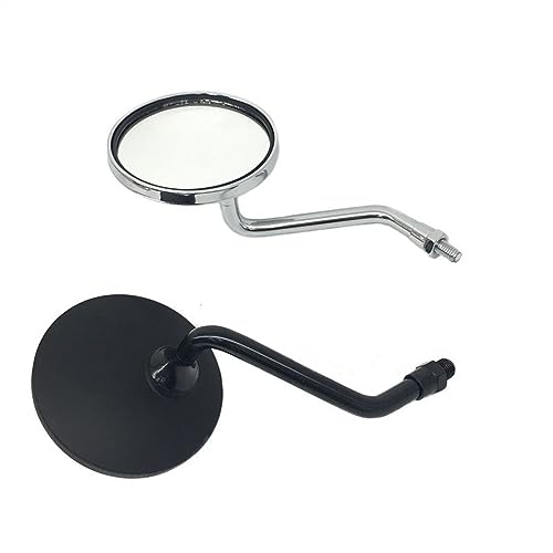 Seitenspiegel Motorrad-Rückspiegel, Ovaler Rückspiegel Für Y&AMAHA FZ1 F&azer FZ6 FZ6R FZ8 XJ6 MT-07 MT-09 FZ9 FZ-09(Black short) von JOFWXAQE