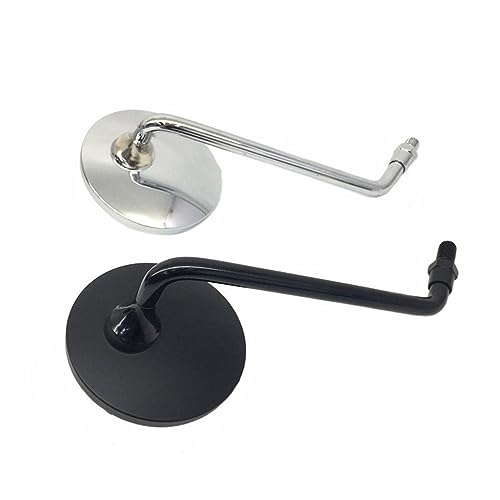 Seitenspiegel Motorrad-Rückspiegel, Ovaler Rückspiegel Für Y&AMAHA FZ1 F&azer FZ6 FZ6R FZ8 XJ6 MT-07 MT-09 FZ9 FZ-09(Electroplated long) von JOFWXAQE