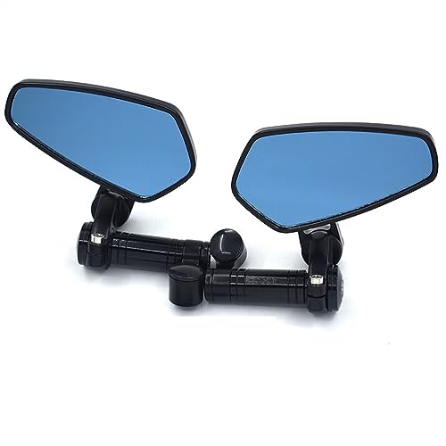 Seitenspiegel Motorrad Rückspiegel Blau Konvexen Spiegel Für 200 Für D&UKE 390 Für D&UKE 690 Für D&UKE/R 990 Für Super Für D&UKE/R(Black) von JOFWXAQE