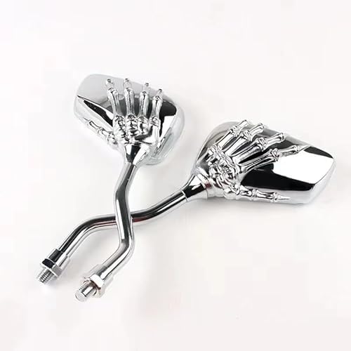 Seitenspiegel Motorrad Rückspiegel Motor Rückansicht Seitenspiegel 8mm 10mm Für Roller(A2) von JOFWXAQE