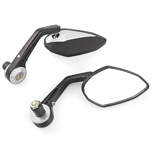 Seitenspiegel Motorrad Spiegel Lenker Seite Bar Ends Spiegel Für Y&AMAHA R6 R1 MT 09 Für T&MAX Für X&max WR 125 250 Für 690 125 200 390(White) von JOFWXAQE