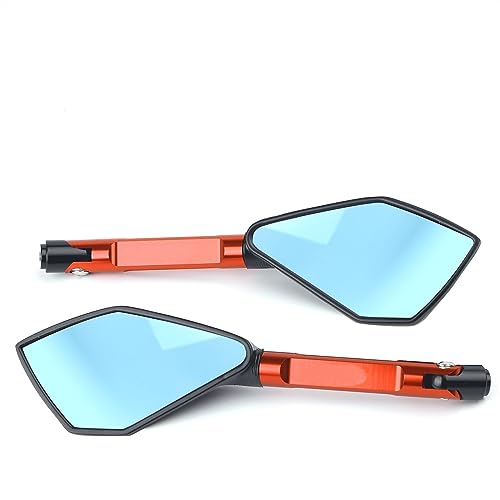 Seitenspiegel Motorrad Spiegel Seite Rückspiegel Für 250 390 200 690 125 Für D&UKE 990 Für SUPER Für D&UKE R 790 1290(Big Orange) von JOFWXAQE