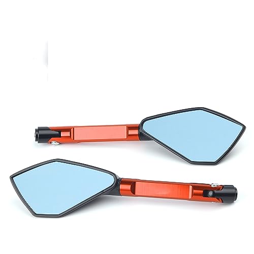 Seitenspiegel Motorrad Spiegel Seite Rückspiegel Für 250 390 200 690 125 Für D&UKE 990 Für SUPER Für D&UKE R 790 1290(Small Orange) von JOFWXAQE