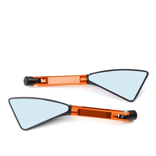 Seitenspiegel Motorrad Spiegel Seite Rückspiegel Für 250 390 200 690 125 Für D&UKE 990 Für SUPER Für D&UKE R 790 1290(Small Orange) von JOFWXAQE