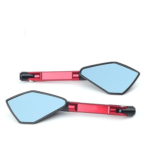 Seitenspiegel Motorrad Spiegel Seite Rückspiegel Für 250 390 200 690 125 Für D&UKE 990 Für SUPER Für D&UKE R 790 1290(Small Red) von JOFWXAQE