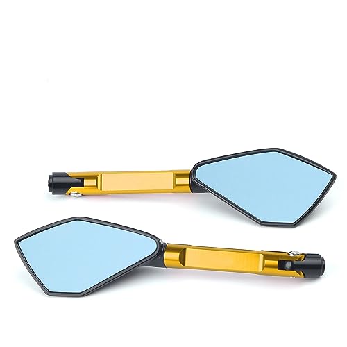 Seitenspiegel Motorrad Spiegel Seite Rückspiegel Für 250 390 200 690 125 Für D&UKE 990 Für SUPER Für D&UKE R 790 1290(Small Yellow) von JOFWXAQE