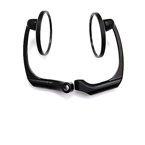 Seitenspiegel Retro Round 8mm 10mm Motorcycle Side Rearview Mirrors For Y&AMAHA FZ1 F&azer FZ6 FZ6R FZ8 XJ6 MT-07 MT-09 MT-01 MT-10(Black) von JOFWXAQE