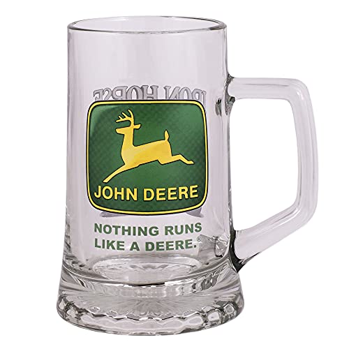 John Deere Bierkrug aus Glas, 0,4 l, Eisernes Pferd von JOHN DEERE