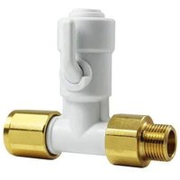 John Guest Speedfit - bsp T-Stück für 10 mm Schlauch, 3/8 Außengewinde, 3/8 Absperrventil, mit Rückschlagventil von JOHN GUEST SPEEDFIT