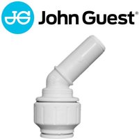 John Guest Speedfit - Kunststoff-Steckfitting, Einsteck-Winkel-Verbinder 45°, PEM572222, Stutzen ø 22 x Rohr ø 22mm von JOHN GUEST SPEEDFIT