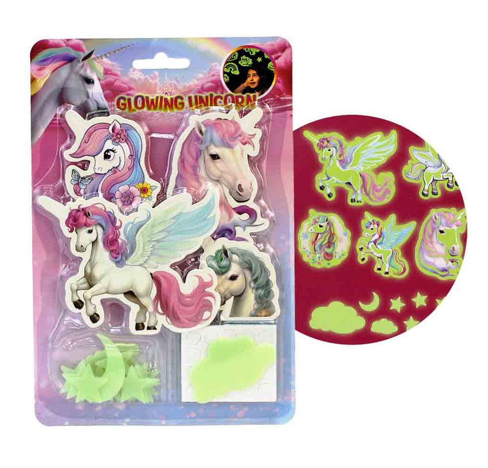 JOHNTOY Wandtattoo Glow in the Dark Einhorn Wandaufkleber auf Karte JOHNTOY Wandtattoo Glow in the Dark Einhorn Wandaufkleber auf Karte von JOHNTOY
