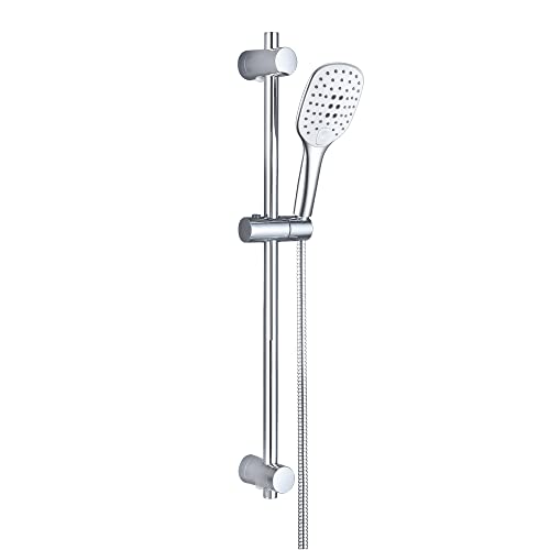 JOHO Duschsystem Duschset Regen dusche mit ABS-Kopfbrause 26x20cm und Ablage von JOHO
