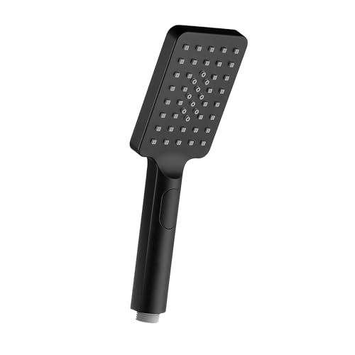 JOHO Großem Duschkopf mit 3 Strahlarten, Quadratisch Handbrause Regendusche Duschbrause aus ABS, Brausekopf mit Antikalk-Funktion Schwarz JOHO Großem Duschkopf mit 3 Strahlarten, Quadratisch Handbrause Regendusche Duschbrause aus ABS, Brausekopf mit Antikalk-Funktion Schwarz von JOHO