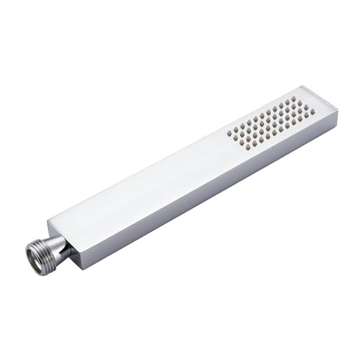 JOHO Quadratisch Handbrause wassersparend 1 Strahlart Duschkopf aus Edelstahl Brausekopf Duschbrause Stabhandbrause mit Anti-kalk Dusen Chrom JOHO Quadratisch Handbrause wassersparend 1 Strahlart Duschkopf aus Edelstahl Brausekopf Duschbrause Stabhandbrause mit Anti-kalk Dusen Chrom von JOHO
