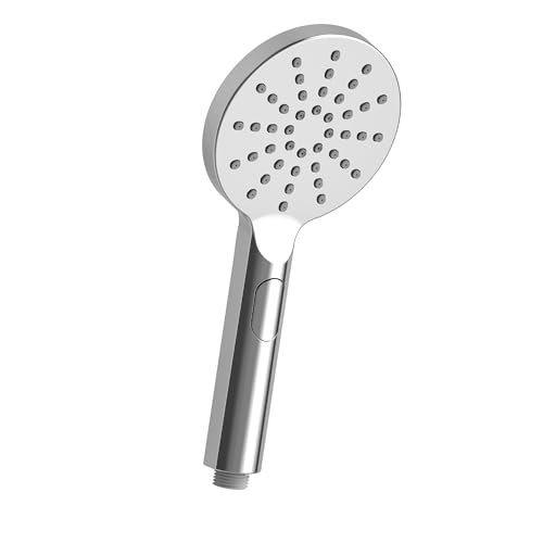 JOHO große Duschkopf Regendusche Handbrause mit 3 Strahlarten, Runde Duschbrause aus ABS, Brausekopf mit Antikalk-Funktion Chrom von JOHO