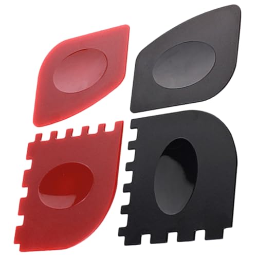 JOINPAYA 1 Satz Grill Pan Scraper Teiliges Mit Gezahnten Und Glatten Kanten Grillrosten Und Pfannen Und rutschfest Gas Und Holzkohlegrills 4 Stück von JOINPAYA