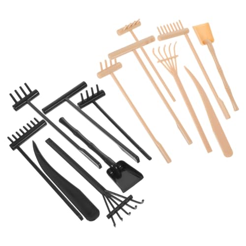 JOINPAYA 1 Satz Sandrechen-Set Scheibengardinen Meditations Tischdeko Esstisch Kunsthandwerk-Set Sabberlack Sandwerkzeuge Zen-gartengeräte Rechen Handwerk Zen-gartenzubehör Plastik 14 Stück von JOINPAYA