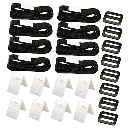 JOINPAYA 1 Satz Solardecke Cover -Zubehör Gurte für Pooldecken Gurtset für Solar-Poolabdeckung Solar-Abdeckgurte Pool Sonnenabdeckungsgurte und Clips Gurte für Poolabdeckungen PVC Schwarz von JOINPAYA