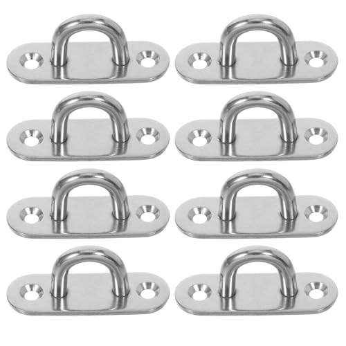 JOINPAYA 1 Set Edelstahl Deckenhaken Pad Auge Platte Oval Tür Schnalle und Wandhaken für Hängematten Segel Shades und Boot Hardware M6 JOINPAYA 1 Set Edelstahl Deckenhaken Pad Auge Platte Oval Tür Schnalle und Wandhaken für Hängematten Segel Shades und Boot Hardware M6 von JOINPAYA