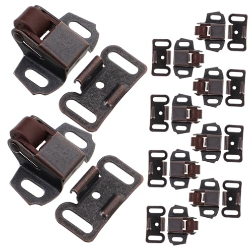JOINPAYA 10 Sätze E -Mail -Rollschloss Türschlösser aus Metall Mailbox -Latch -Hardware Mailbox Reparatur -Latch -Kit Schrankverriegelung mit Rollenverschluss Eisen Hellbraun von JOINPAYA