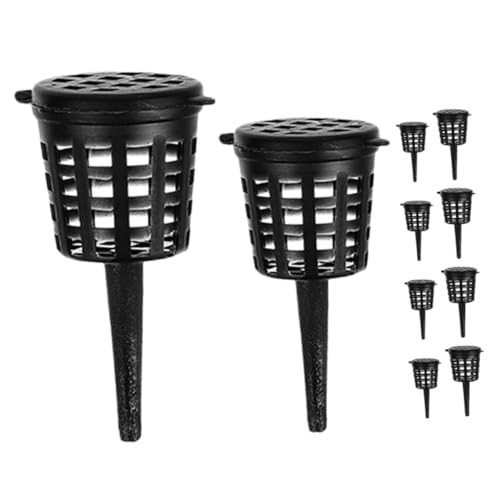 JOINPAYA 10 Stück Düngerkörbe aus Kunststoff mit Deckel Langlebige Wiederverwendbare Düngeboxen für Bonsai und Garten Schützen Dünger vor Wind Tieren und Überdüngung für Balkon und von JOINPAYA