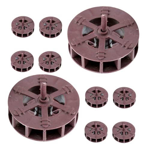 JOINPAYA 10 Stück Teiliges Künstliches Wasserrad Braun Rotierende Micro Landschaftsdekoration für Garten Bachlauf Zubehör Realistisches Gartenteich Ornament Vielseitig für Innen und von JOINPAYA