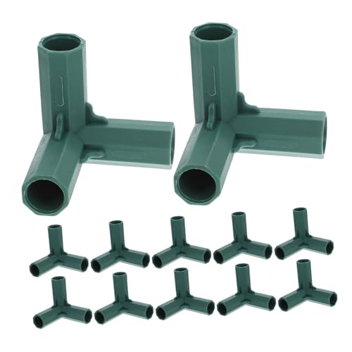 JOINPAYA 12 Stück Gewächshausrahmenanschluss Rohrbeschläge -Gewächshausbeschläge Pflanzverbinder Rahmenverbindungen aus Kunststoff Rahmenverbinder Kunststoffgelenke pp Grün JOINPAYA 12 Stück Gewächshausrahmenanschluss Rohrbeschläge -Gewächshausbeschläge Pflanzverbinder Rahmenverbindungen aus Kunststoff Rahmenverbinder Kunststoffgelenke pp Grün von JOINPAYA
