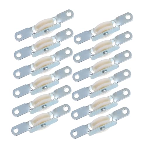 JOINPAYA 12 Stück Teiliges Gartenschirm Seilrolle mit Halterung Outdoor Sonnenschirm Ersatzteile Robuste Befestigung für Reibungslosen Seilbetrieb und Wetterfeste Reparatur von Terrassen von JOINPAYA