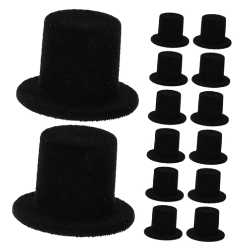 JOINPAYA 15 Stück Teiliges Miniatur Puppenhüte Kawaii Clown Hüte für Weihnachtsdeko DIY Bastelprojekte Langlebige Kunsthandwerksartikel Flockmaterial für Puppenfotografie und Cosplay von JOINPAYA