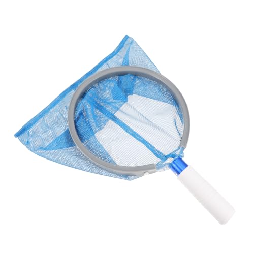 JOINPAYA 1Stück Pool Kescher mit Aluminiumgriff Blauer Skimmer für Schwimmbadreinigung zum Entfernen von Blättern und Abfällen Wasserflächen Robust und Leicht zu Handhaben von JOINPAYA