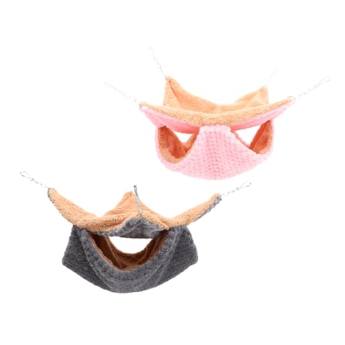 JOINPAYA 2stücke Kleintier Hängematte Für Haustiere Warmes Hamster Bett Aus Baumwollmaterial Bequeme Chinchilla Hängematte Passt in Käfig Für Meerschweinchen Und Hamster von JOINPAYA